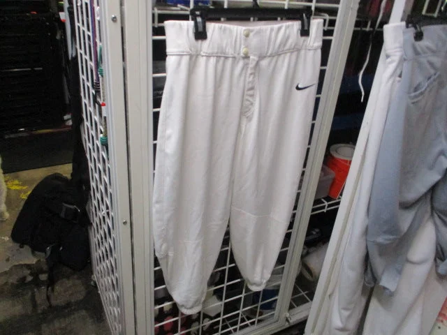 High-Quality Baseball Pants for Long-Lasting Use-Used Nike Vapor White Baseball Pants Size Large