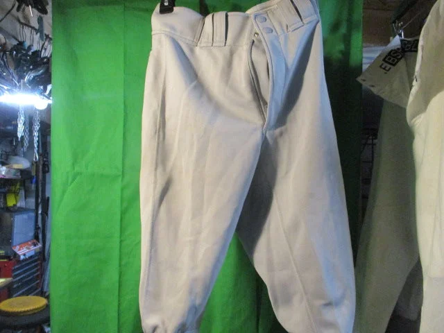 Baseball Pants with Anti-Bacterial Lining for Freshness-Used Mizuno Grey Knickers Size Small Baseball Pants