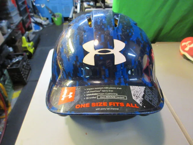 Professional Baseball Helmets for Players-Used Under Armour Batting Helmet Size 6 1/4 - 7 1/2"