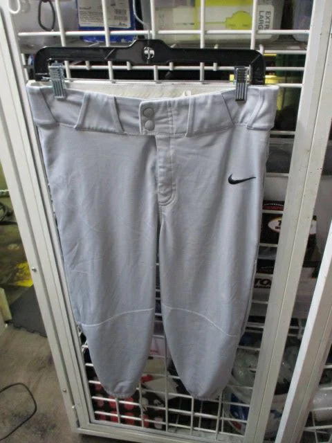 Breathable Baseball Pants for Hot Weather Play-Used Nike Grey Knicker Bottom Pants Adult Size Small