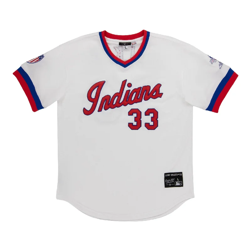 Professional Baseball Jerseys for Competitive Players-Indianapolis Indians EFF MiLB Vintage V-Neck Baseball Jersey - Larry Walker