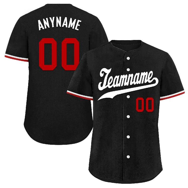 Baseball Jerseys with Durable Fabric for High-Performance Play-Custom Black Classic Style White Personalized Authentic Baseball Jersey BSBJ01-bd0faab