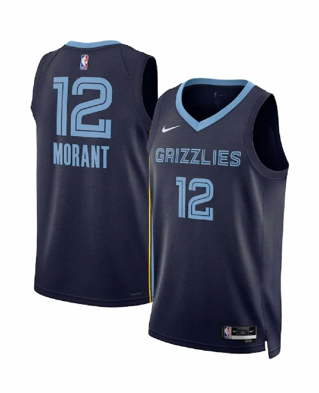 Basketball Jerseys with Breathable Mesh Panels for Ventilation-Ja Morant Grizzlies Jersey