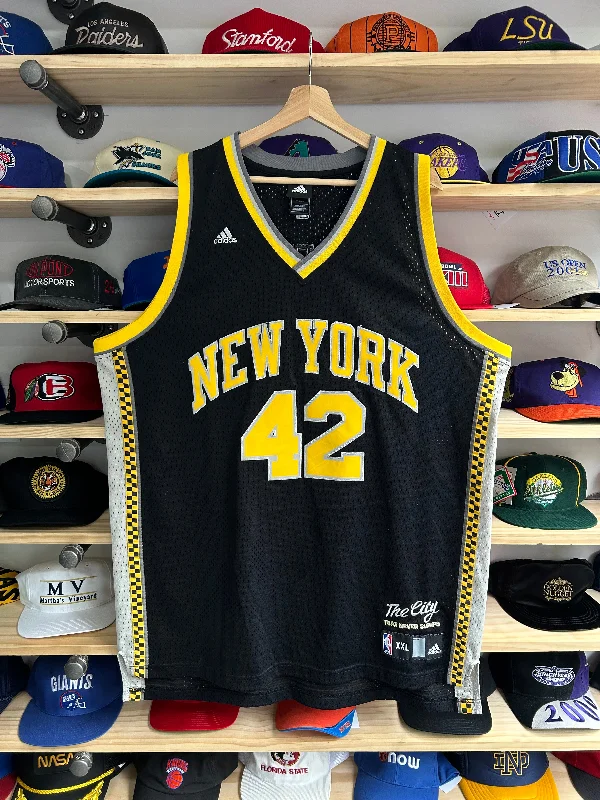 Basketball Jerseys with Tapered Cut for Modern Appeal-New York Knicks David Lee Adidas City Edition Taxi Jersey 2XL