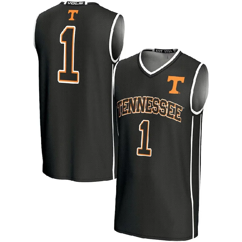 Basketball Jerseys with Classic Stripes for Vintage Feel-#1 T.Volunteers GameDay Greats Lightweight Basketball Jersey - Black College Jerseys