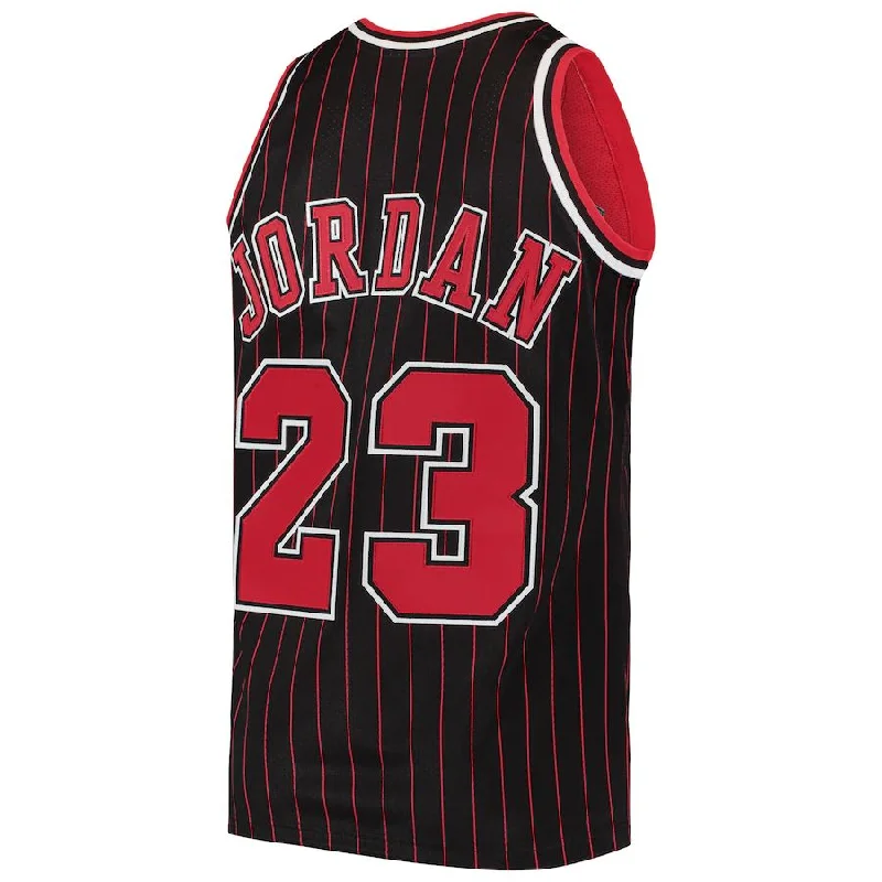 Basketball Jerseys with Customized Player Numbers for Personalization-C.Bulls #23 Michael Jordan Mitchell & Ness 1996 Hardwood Classics Authentic Jersey Black Stitched American Basketball Jersey