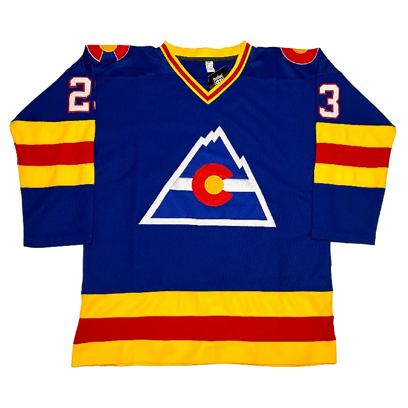 Breathable Mesh Ice Hockey Jerseys for Comfort-Colorado Rockies Hockey Jersey