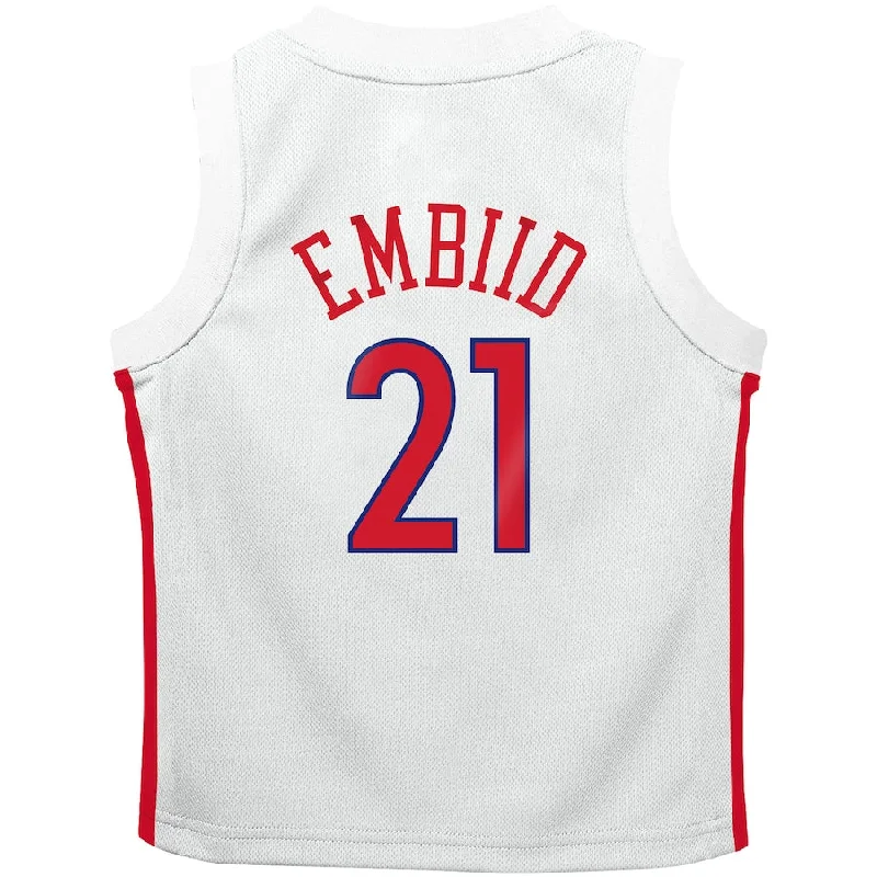 Basketball Jerseys with Soft Lining for Comfort During Play-PH.76ers #21 Joel Embiid Toddler 2022-23 Replica Jersey  City Edition White Stitched American Basketball Jersey