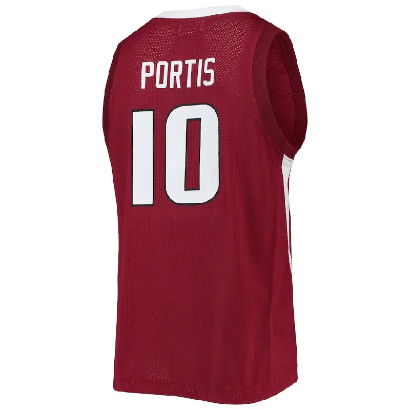 Premium Basketball Jerseys for Professional Teams-A.Razorbacks #10 Bobby Portis Original Retro Brand Alumni Commemorative Replica Basketball Jersey - Cardinal Stitched American College Jerseys