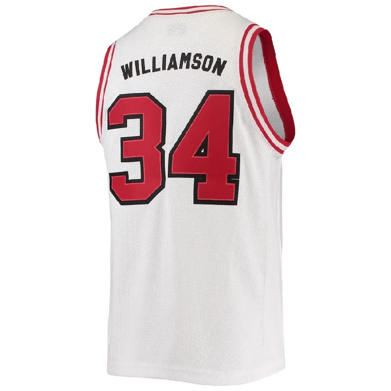 Basketball Jerseys with Stretch Fabric for Flexibility-A.Razorbacks #34 Corliss Williamson Original Retro Brand Alumni Commemorative Classic Basketball Jersey White Stitched American College Jerseys