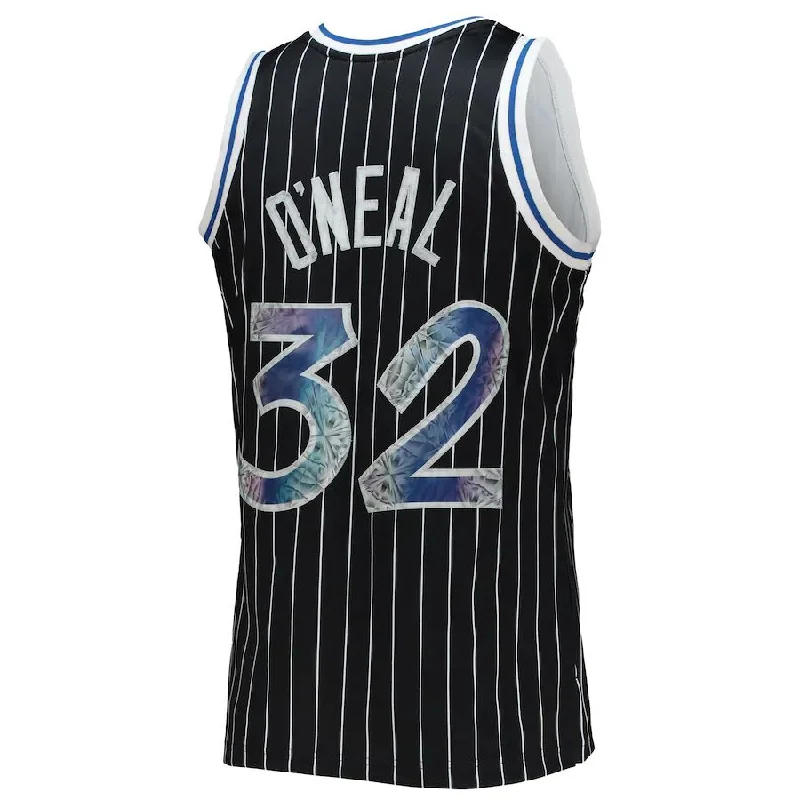 Basketball Jerseys with Heat-Pressed Numbers and Logos for Durability-O.Magic #32 Shaquille O'Neal Mitchell & Ness 1996-97 Hardwood Classics 75th Anniversary Diamond Swingman Jersey Black Stitched American Basketball Jersey