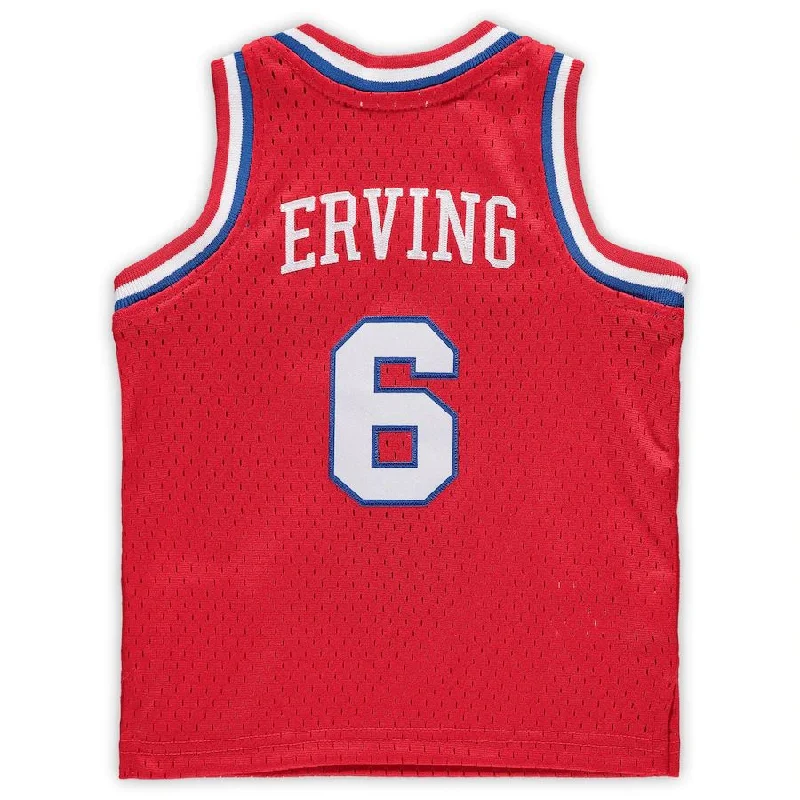 Basketball Jerseys with Comfortable, Moisture-Wicking Lining-PH.76ers #6 Julius Erving Mitchell & Ness Infant 1982-83 Hardwood Classics Retired Player Jersey  Red Stitched American Basketball Jersey