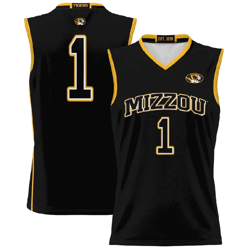 Basketball Jerseys for Kids with Adjustable Fit-#1 M.Tigers GameDay Greats Unisex Lightweight Basketball Jersey - Black American College Jerseys