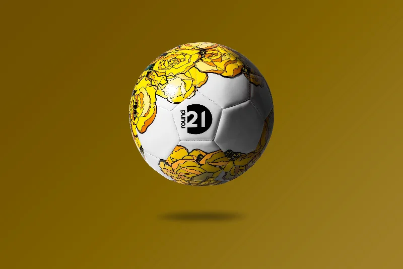 Affordable Soccer Balls for Casual Play-Gold Roses Soccer Ball