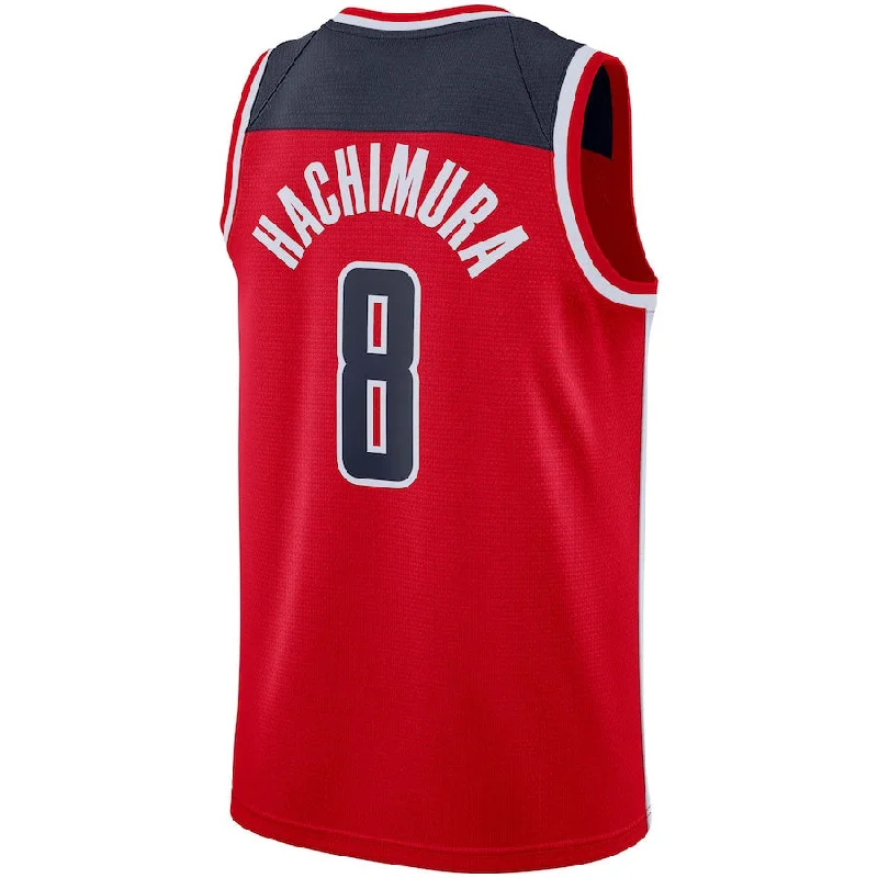 Custom Basketball Jerseys for Teams-W.Wizards #8 Rui Hachimura Swingman Jersey Red Icon Edition Stitched American Basketball Jersey