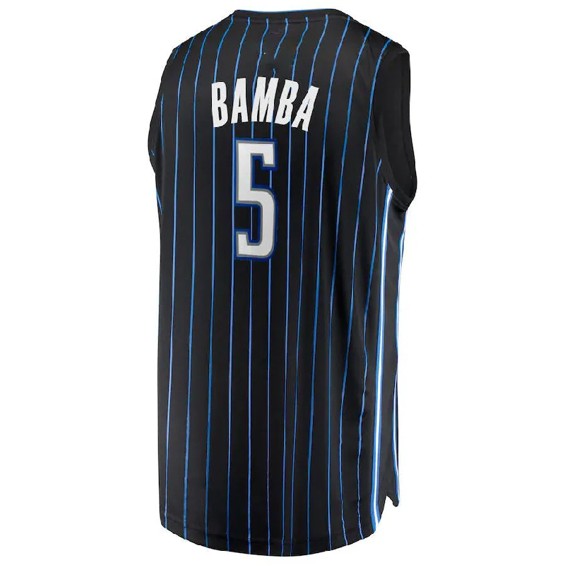 Basketball Jerseys with Slim Fit for Modern Look-O.Magic #5 Mohamed Bamba Fanatics Branded  2019 Fast Break Jersey Stitched American Basketball Jersey