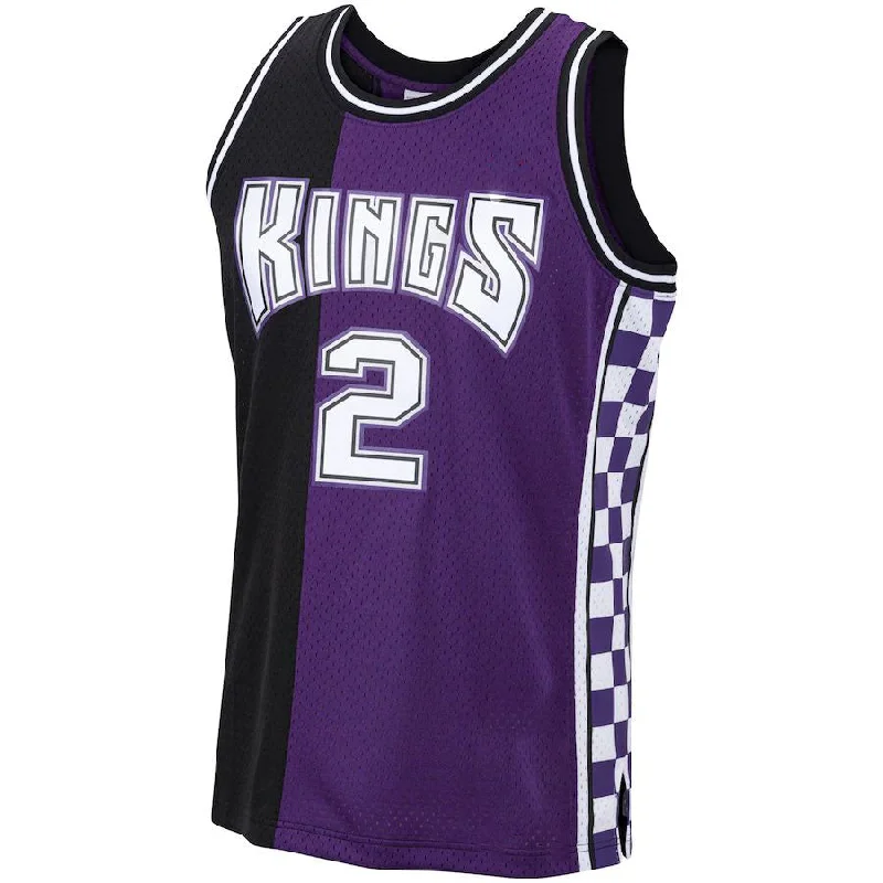 Basketball Jerseys with Classic Stripes for Vintage Feel-S.Kings #2 Mitch Richmond Mitchell & Ness 1994-95 Hardwood Classics Swingman Jersey Purple Stitched American Basketball Jersey