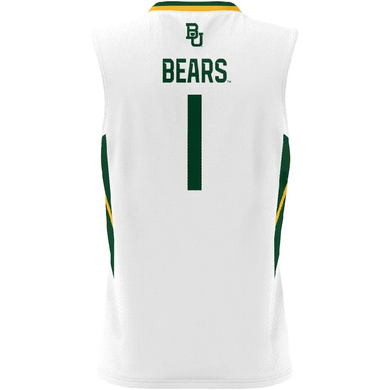 Basketball Jerseys with Tight-Fit Sleeves for Streamlined Look-#1 B.Bears GameDay Greats Lightweight Basketball Jersey - White Stitched American College Jerseys