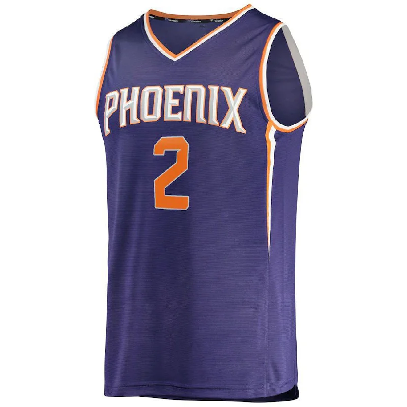 Youth Basketball Jerseys with Personalized Name and Number-P.Suns #2 Josh Okogie Fanatics Branded 2022-23 Fast Break Replica Player Jersey Icon Purple Stitched American Basketball Jersey