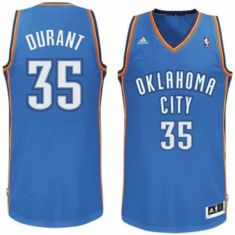 Basketball Jerseys with Tapered Cut for Modern Appeal-Kevin Durant Oklahoma Thunder Jersey Home/Away