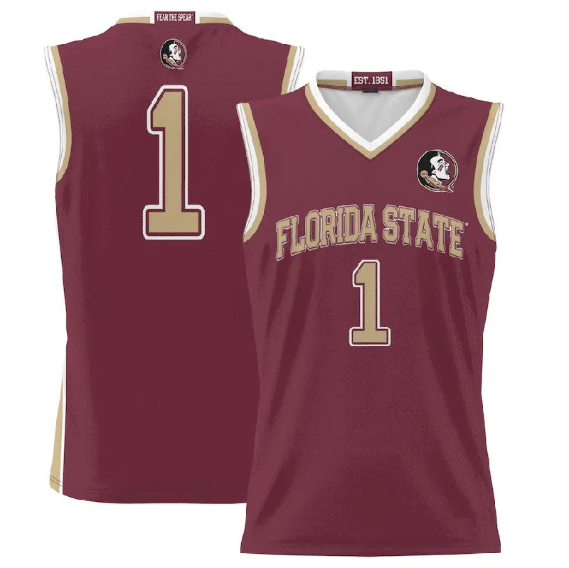 Professional Basketball Jerseys for Competitive Players-#1 F.State Seminoles GameDay Greats Lightweight Basketball Jersey - Garnet American College Jerseys