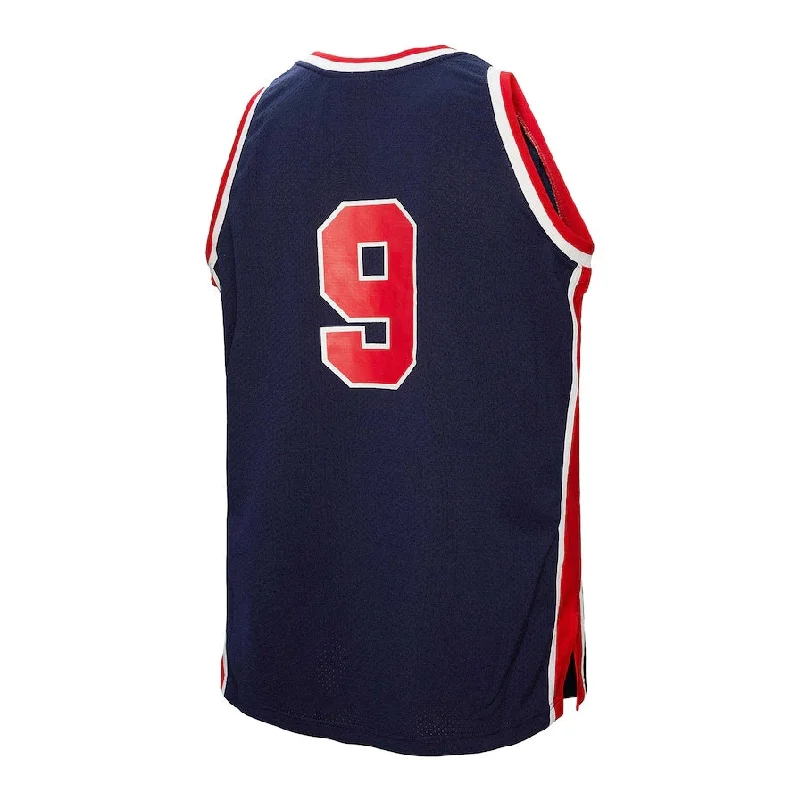 Basketball Jerseys with Soft Fabric for a Casual Look-USA Basketball #9 Michael Jordan Mitchell & Ness 1984 Authentic Jersey - Navy  American Basketball Jersey