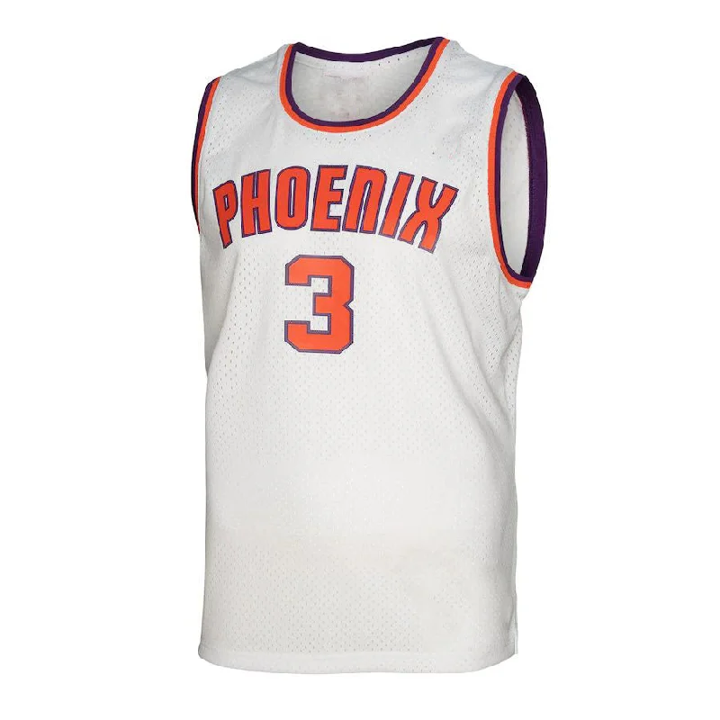 Basketball Jerseys with Adjustable Neck Design for Perfect Fit-P.Suns #3 Stephon Marbury Mitchell & Ness 2002-03 Hardwood Classics Swingman Jersey White Stitched American Basketball Jersey