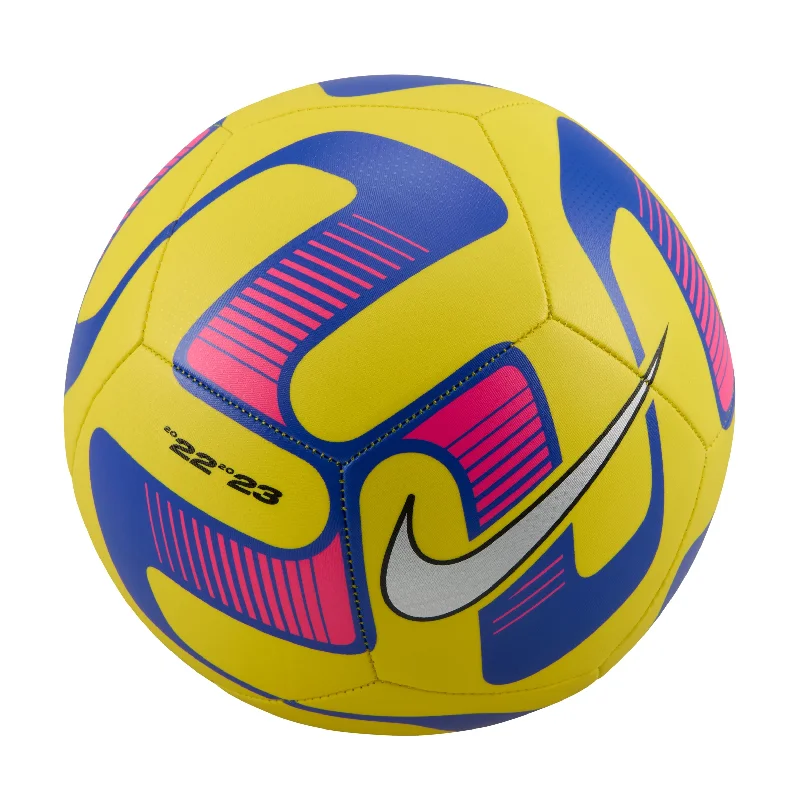 Soccer Balls with Strong Stitching for Extra Durability-Nike Pitch Soccer Ball Yellow Pink