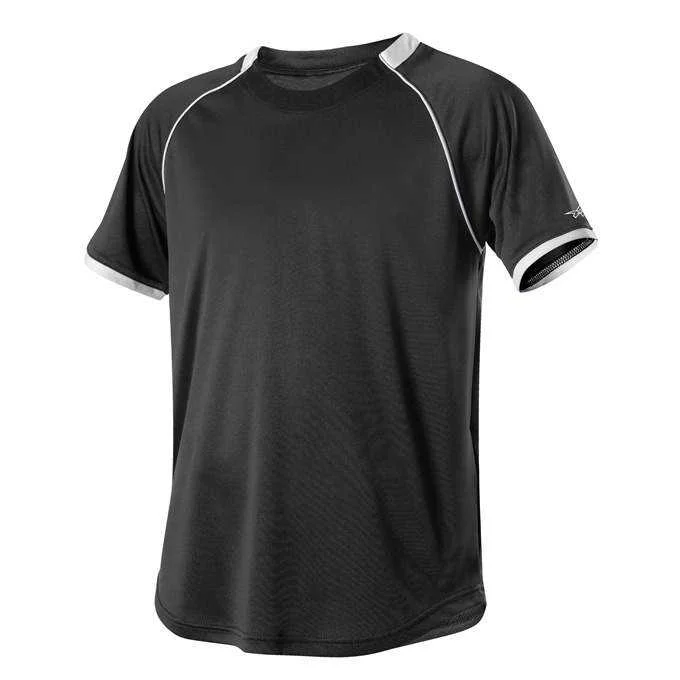 Baseball Jerseys with Extended Back for Comfort and Fit-Alleson Athletic 508C1 Adult Baseball Jersey - Black White