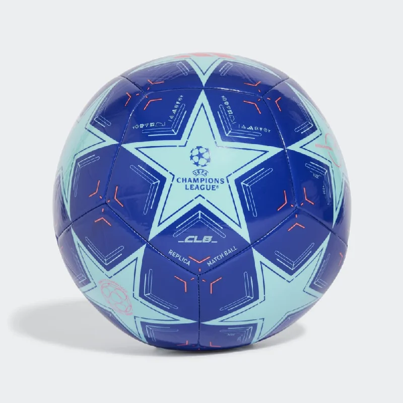 Soccer Balls for School and Youth Teams-adidas UCL Club 24/25 Group Stage Soccer Ball Blue