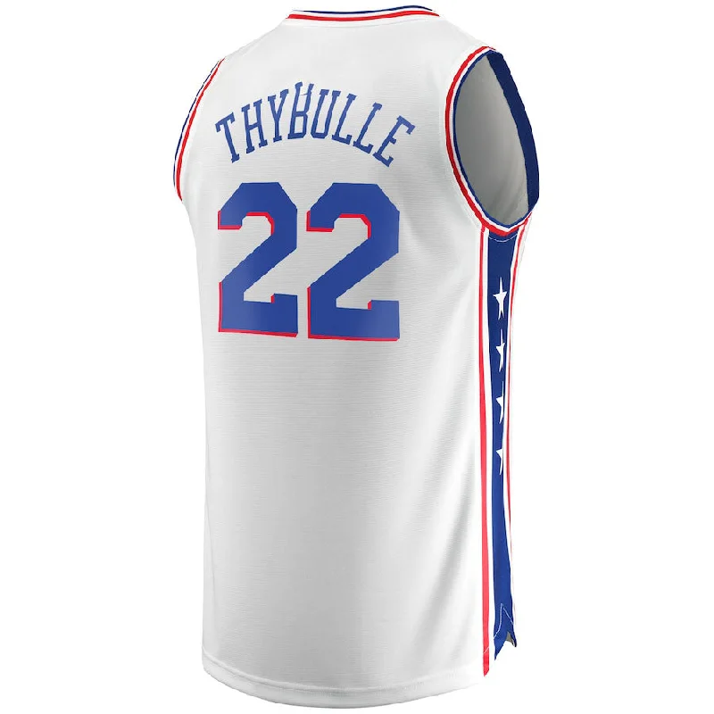 High-Quality Basketball Jerseys for Elite Players-PH.76ers #22 Matisse Thybulle Fanatics Branded 2022-23 Fast Break Replica Jersey White Association Edition Stitched American Basketball Jersey