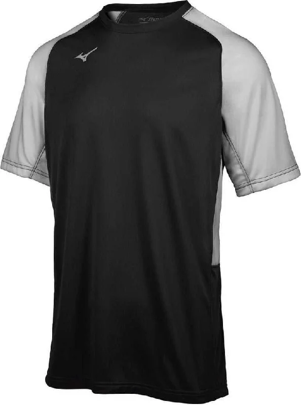 Baseball Jerseys with Colorful Patterns for Bold Look-Mizuno Youth Aerolite Crew Baseball Jersey - Black Gray