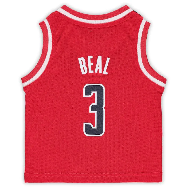 Premium Basketball Jerseys for Professional Teams-W.Wizards #3 Bradley Beal Infant Replica Jersey Icon Edition Red Stitched American Basketball Jersey