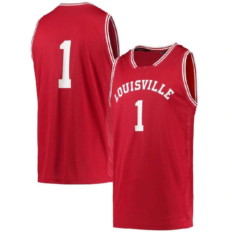 Basketball Jerseys with Soft Interior Lining for Comfort Against Skin-#1 L.Cardinals Reverse Retro Jersey Basketball Jersey Red Stitched American College Jerseys