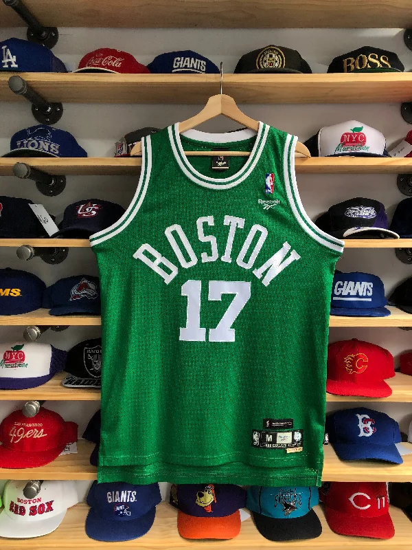 Basketball Jerseys with Reinforced Stitching for Durability-Vintage Reebok Boston Celtics John Havlicek Hardwood Classics Jersey Size Medium