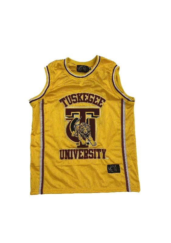 Basketball Jerseys with Sublimated Design for Unique Patterns-TUSKEGEE BASKETBALL JERSEY (CHECK INVENTORY)