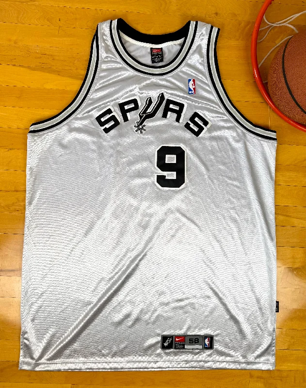 Basketball Jerseys with Sleeveless Design for Warm Weather-San Antonio Spurs 2003-2004 Tony Parker Throwback NBA Basketball Jersey (56/XXXL)