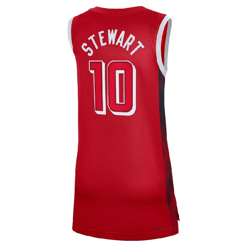 Premium Basketball Jerseys for Professional Teams-USA Basketball #10 Breanna Stewart 2024 Swingman Player Jersey - Red American Basketball Jersey