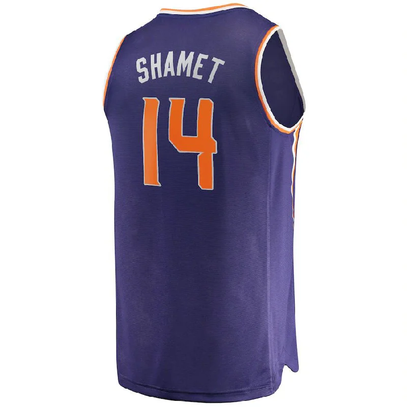 Custom Basketball Jerseys for Teams-P.Suns #14 Landry Shamet Fanatics Branded  2021-22 Fast Break Replica Jersey Icon Edition Purple Stitched American Basketball Jersey