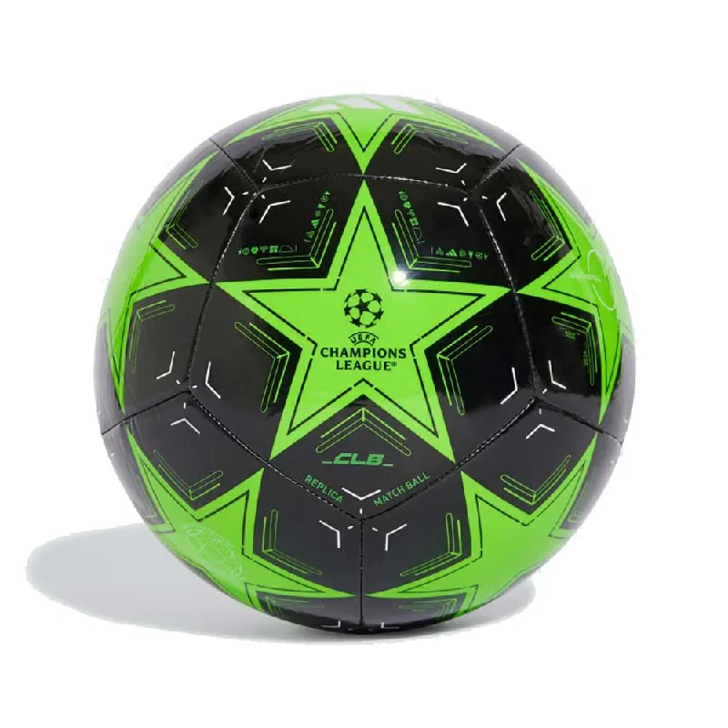 Premium Match Soccer Balls for Top Leagues-UCL Club Soccer Ball - Scream Green/Black/White