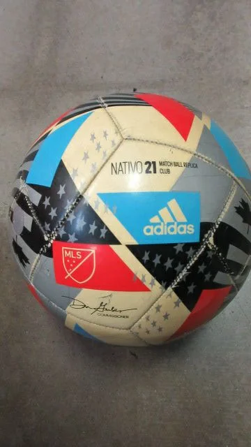 Durable Soccer Balls for Rough Surfaces-MLS Adidas White/Red 2021 Nativo Match Club Replica Soccer Ball