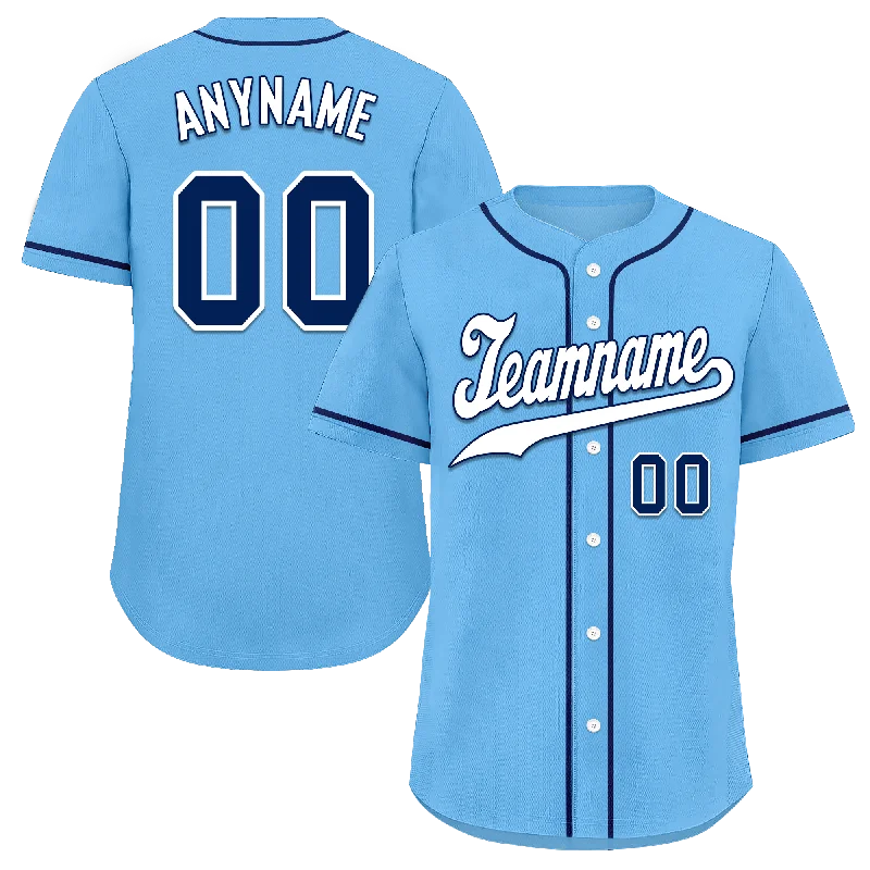 Baseball Jerseys with Contrast Collar for Stylish Touch-Custom Aqua Classic Style White Personalized Authentic Baseball Jersey BSBJ01-bd0fa0d