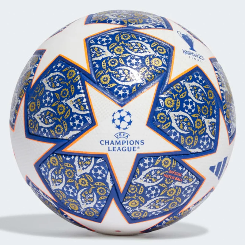 Premium Leather Soccer Balls for Durability-Adidas 2023 FIFA CHAMPIONS LEAGUE UCL Pro Ball Istanbul Football WHITE / ROYAL / ORANGE (Soccer Ball)