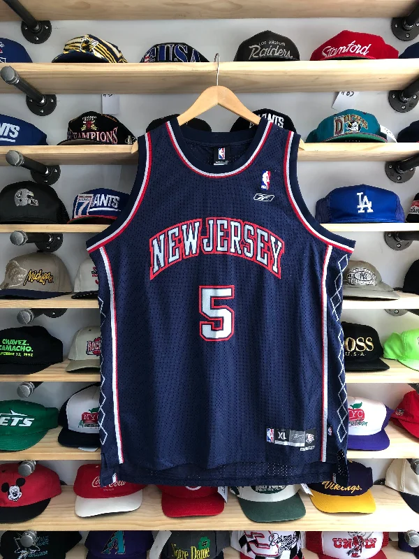 Basketball Jerseys with Side Panels for Stylish Look-Vintage Deadstock Reebok New Jersey Nets Jason Kidd Swingman Jersey Size XL