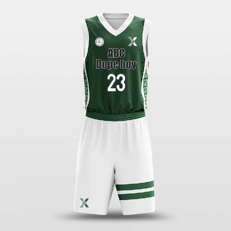 Basketball Jerseys with Tight-Fit Sleeves for Streamlined Look-4 Clover - Custom Sublimated Basketball Jersey Set