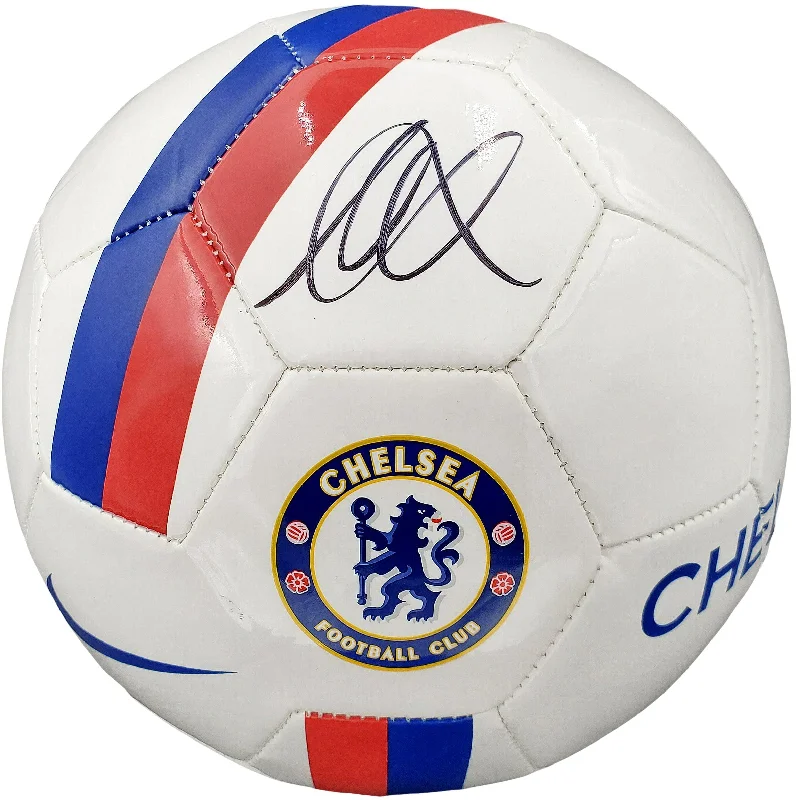 Personalized Soccer Balls for Custom Gifts-Mason Mount Autographed White Nike Soccer Ball Chelsea F.C. Beckett BAS Stock #196466