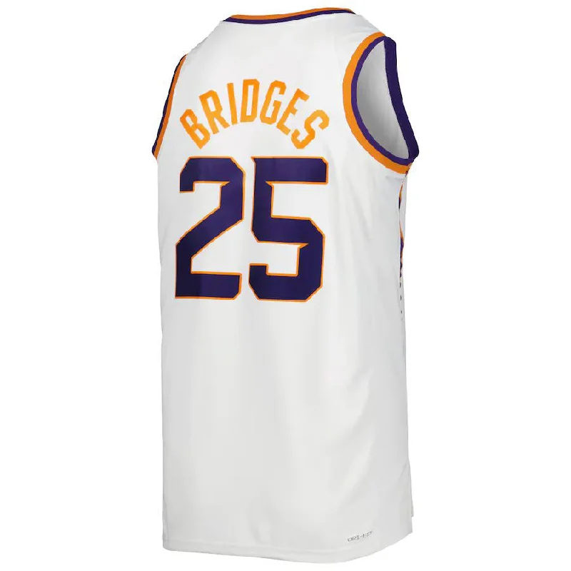 Basketball Jerseys with High-Performance Fabrics for Serious Athletes-P.Suns #25 Mikal Bridges Unisex 2022-23 Swingman Jersey White Association Edition Stitched American Basketball Jersey