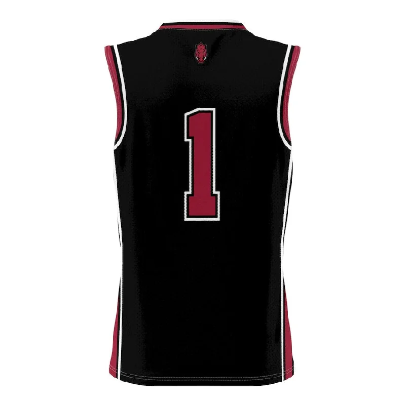 Professional Basketball Jerseys for Competitive Players-#1 A.Razorbacks GameDay Greats Lightweight Basketball Jersey - Black Stitched American College Jerseys