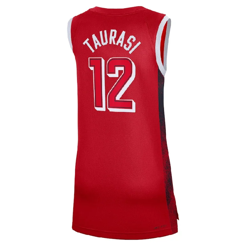 High-Quality Basketball Jerseys for Elite Players-USA Basketball #12 Diana Taurasi Unisex 2024 Swingman Player Jersey - Red American Basketball Jersey