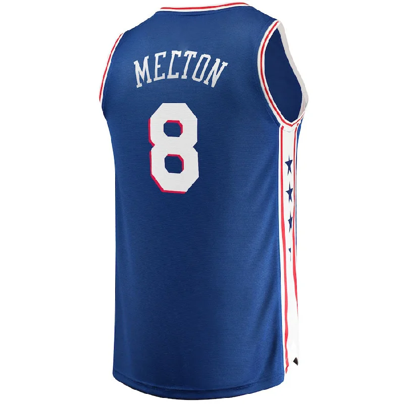 Basketball Jerseys with Mesh Inserts for Extra Ventilation-PH.76ers #8 De'Anthony Melton Fanatics Branded Fast Break Replica Jersey  Icon Edition Royal Stitched American Basketball Jersey